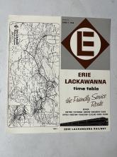 Erie Lackawanna system timetable, June 9, 1968