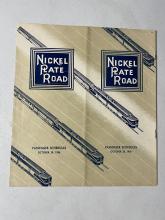 Nickel Plate Road system timetable, October 28, 1956