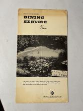 Erie Lackawanna Dinner Menu, 1960s