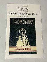 Erie Lackawanna Dining Car Preservation Society Holiday Dinner Train 2016