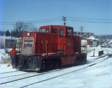 Photograph of Middletown & New Jersey Railroad 44-tonner 2 at Middletown, NY, 1960s