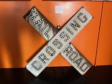 Middletown & New Jersey Railroad grade crossing sign from Middletown, NY