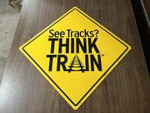 See Tracks? Think Train Sign