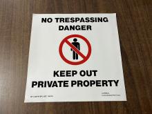 Conrail No Trespassing Poster / Sign