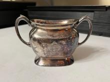 Erie Railroad Dining Car Silver Sugar Bowl